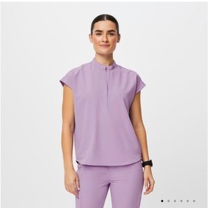 Figs Lavender Dew Rafaela Scrub Top